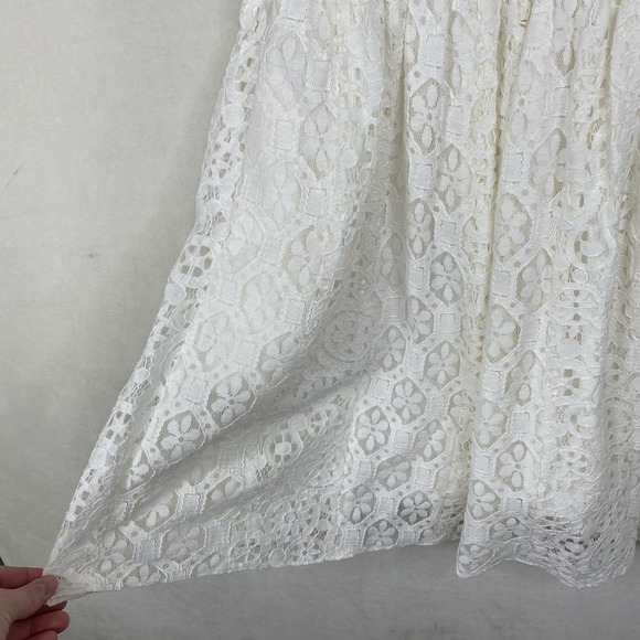 Lilly Pulitzer Brett Resort White Floral Hexagon Lace Strapless Dress-XS - Picture 7 of 7